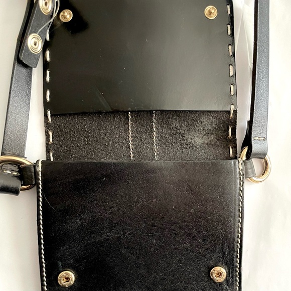 MICHAEL Michael Kors Hamilton black leather snap belt bag gold hardware NWT, S - Picture 7 of 12